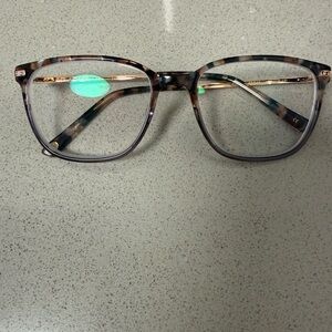 Ted Baker Tortoiseshell Clear Lens Glasses with Gold Temples